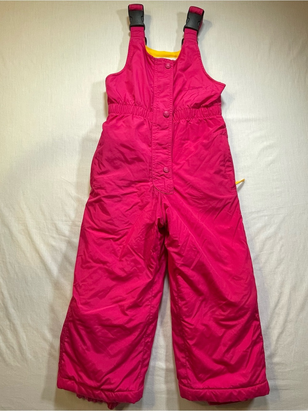 L. L. Bean Kids XXS 4T Insulated Snow Bibs Girls Snowsuit Pink Kids Weatherproof